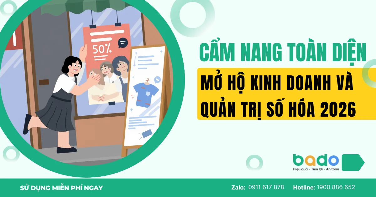 Cẩm nang mở hộ kinh doanh và quản trị số hóa 2026 